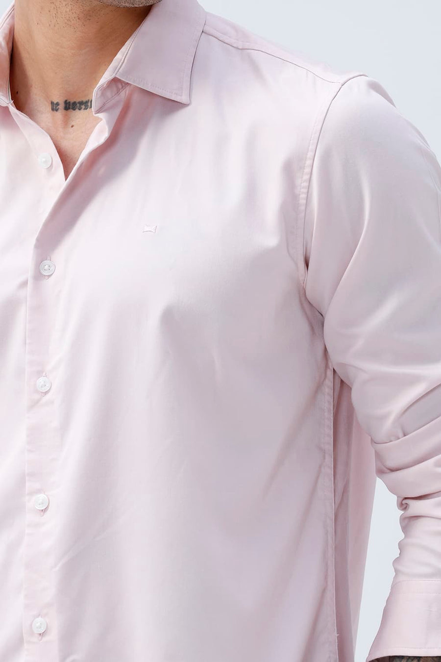 BASICS SLIM FIT  BAMBOO POLYESTER STRETCH SHIRT