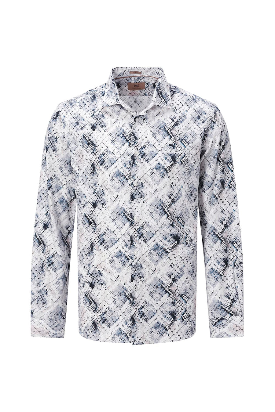 BASICS SLIM FIT  COTTON DIGITAL PRINTED SHIRT