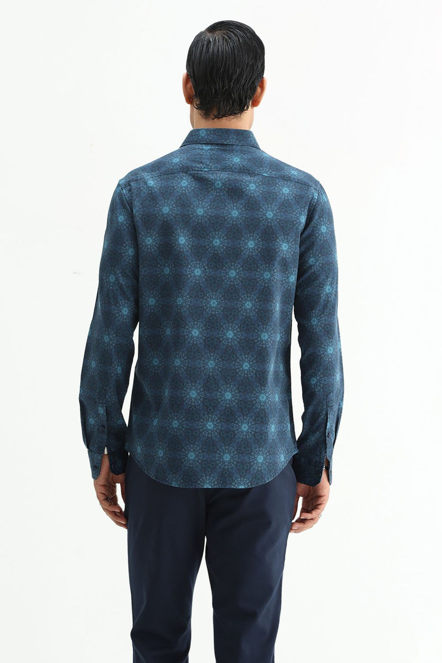 BASICS SLIM FIT  COTTON DIGITAL PRINTED SHIRT