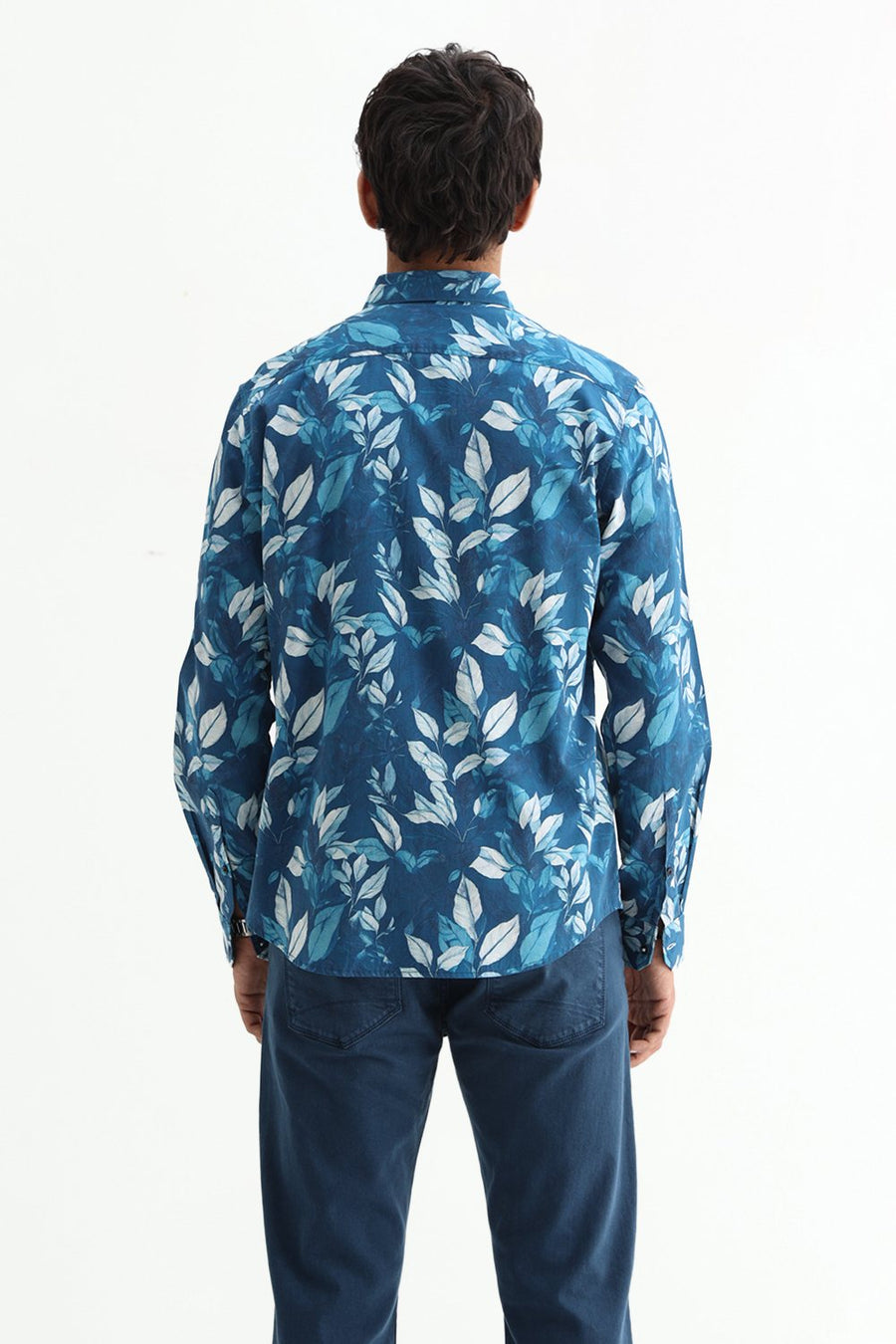 BASICS SLIM FIT  COTTON DIGITAL PRINTED SHIRT