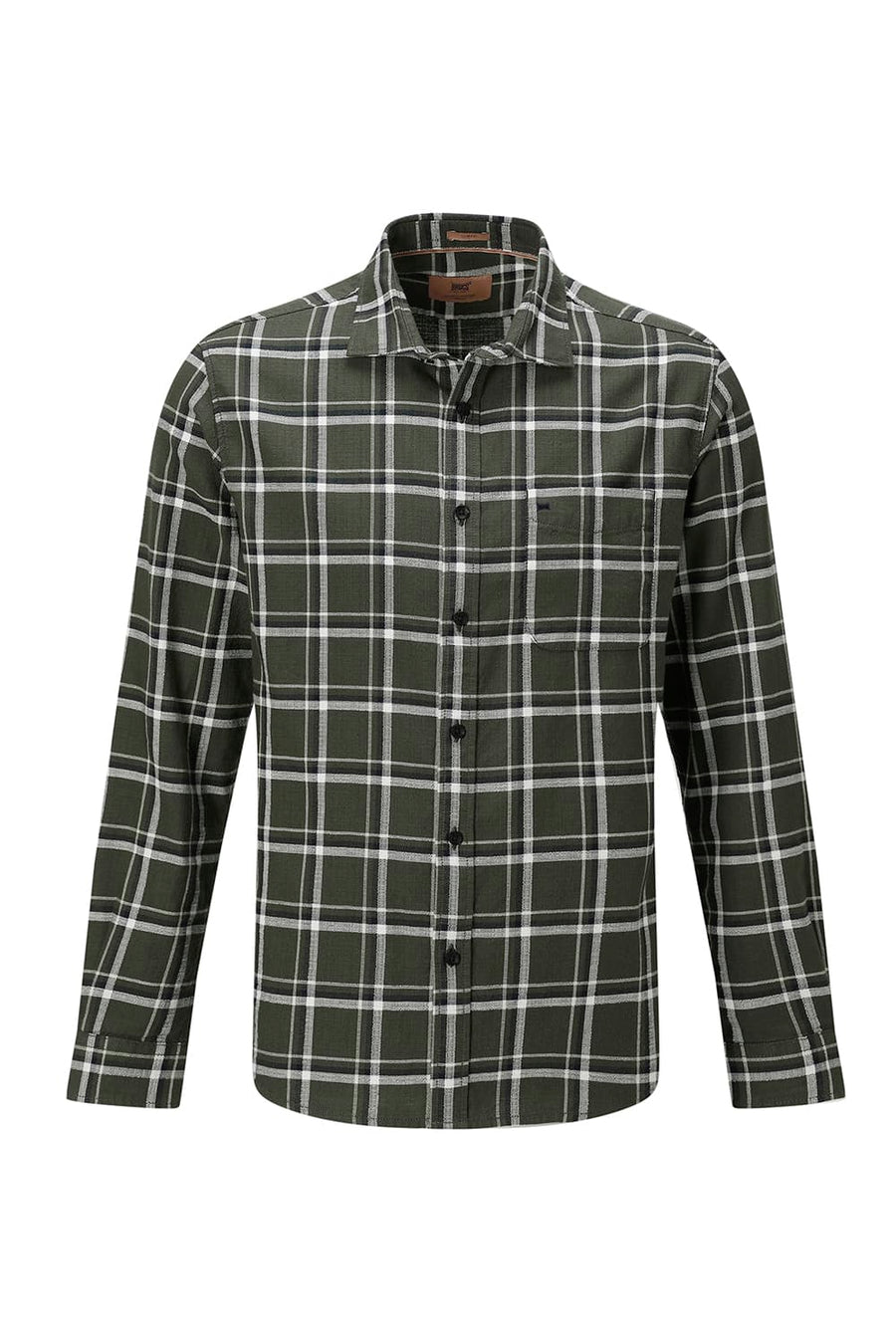 BASICS SLIM FIT  COTTON HOPSACK CHECKS SHIRT