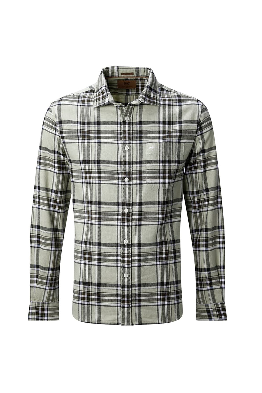 BASICS SLIM FIT  COTTON HOPSACK CHECKS SHIRT