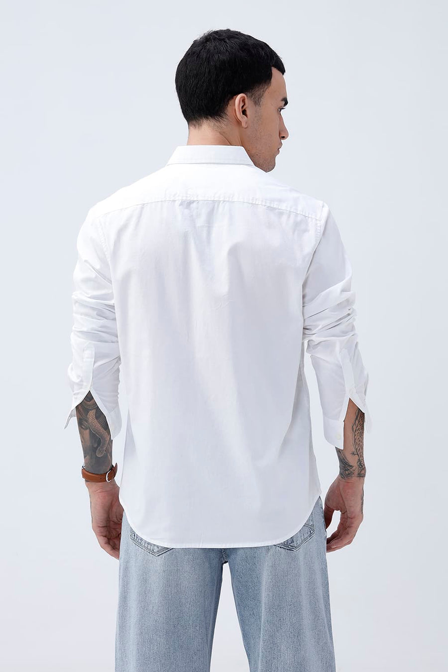 BASICS SLIM FIT  COTTON OXFORD SHIRT