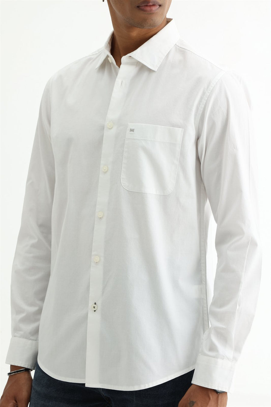 BASICS SLIM FIT  COTTON OXFORD SHIRT