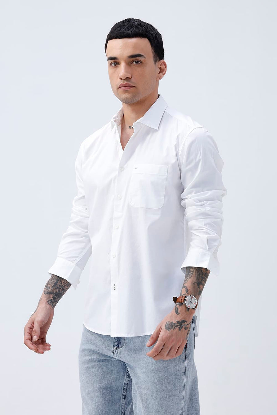 BASICS SLIM FIT  COTTON OXFORD SHIRT