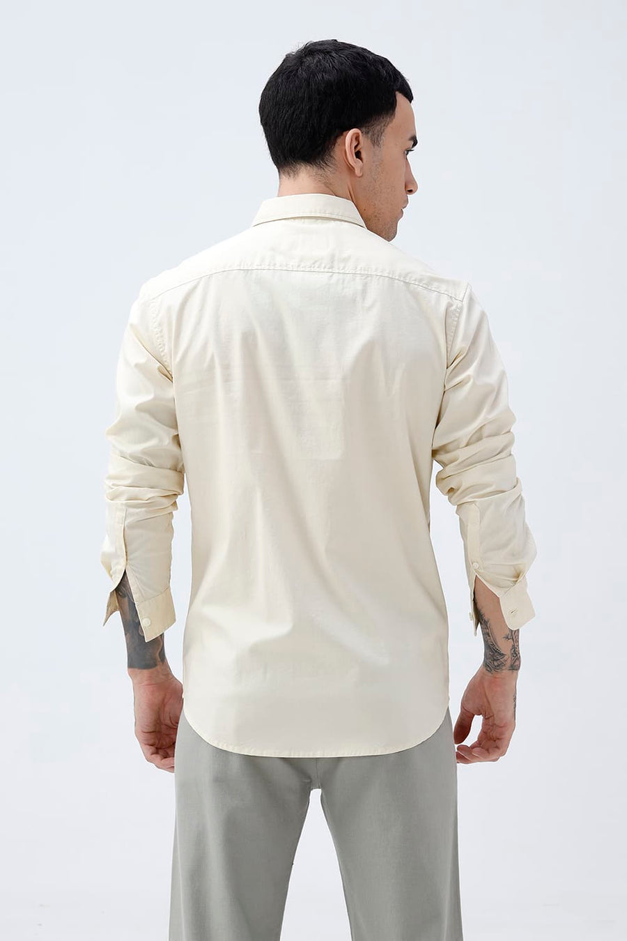 BASICS SLIM FIT  COTTON OXFORD SHIRT