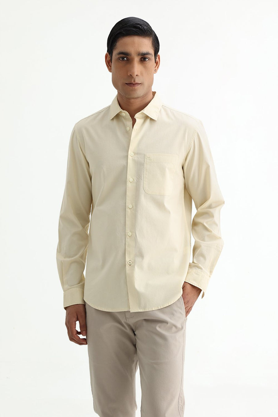 BASICS SLIM FIT  COTTON OXFORD SHIRT