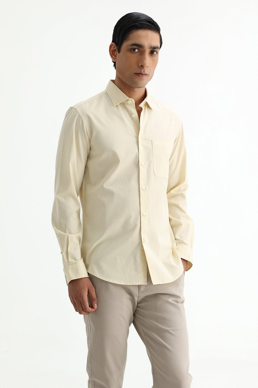 BASICS SLIM FIT  COTTON OXFORD SHIRT