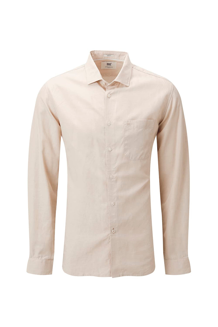 BASICS SLIM FIT  LYOCELL LINEN SHIRT