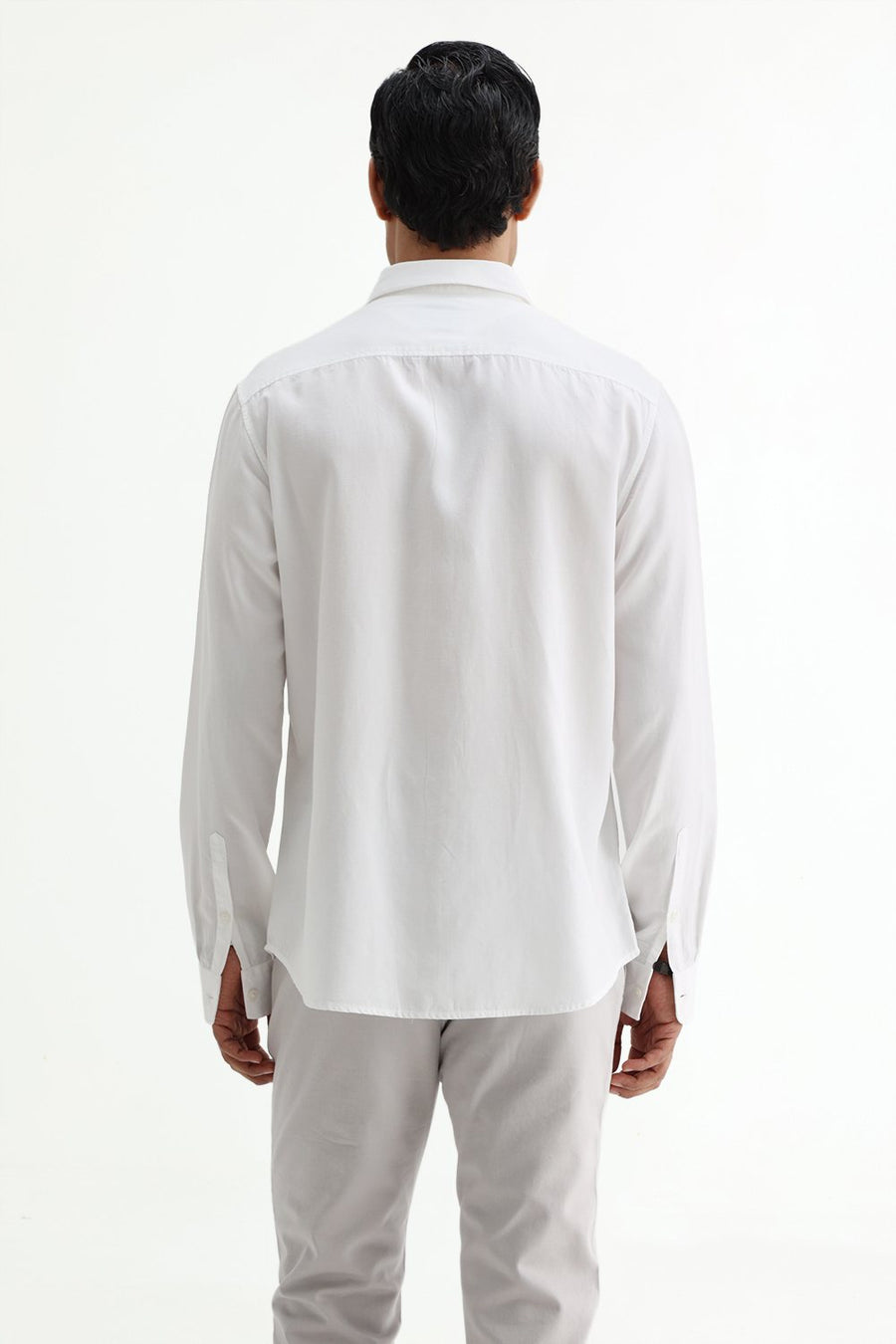 BASICS SLIM FIT  LYOCELL LINEN SHIRT