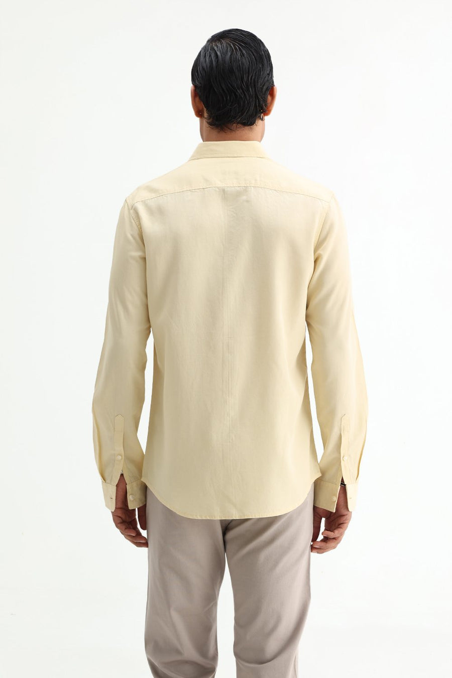 BASICS SLIM FIT  LYOCELL LINEN SHIRT