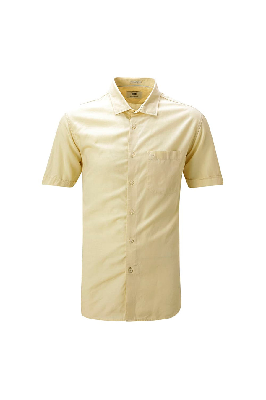 BASICS SLIM FIT  LYOCELL LINEN HALFSLEEVES SHIRT