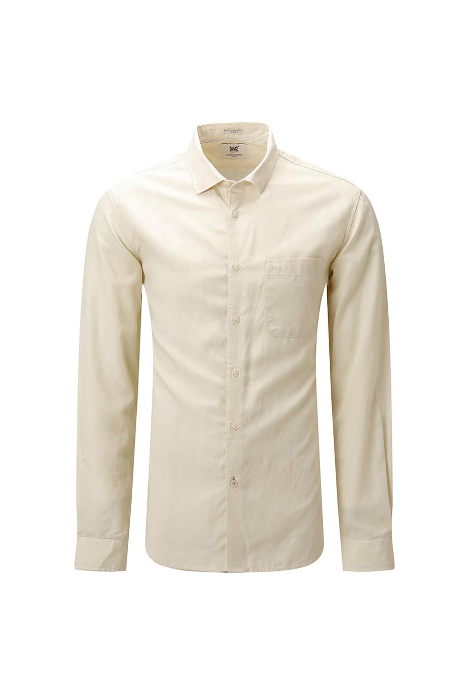 BASICS SLIM FIT  LYOCELL LINEN SHIRT