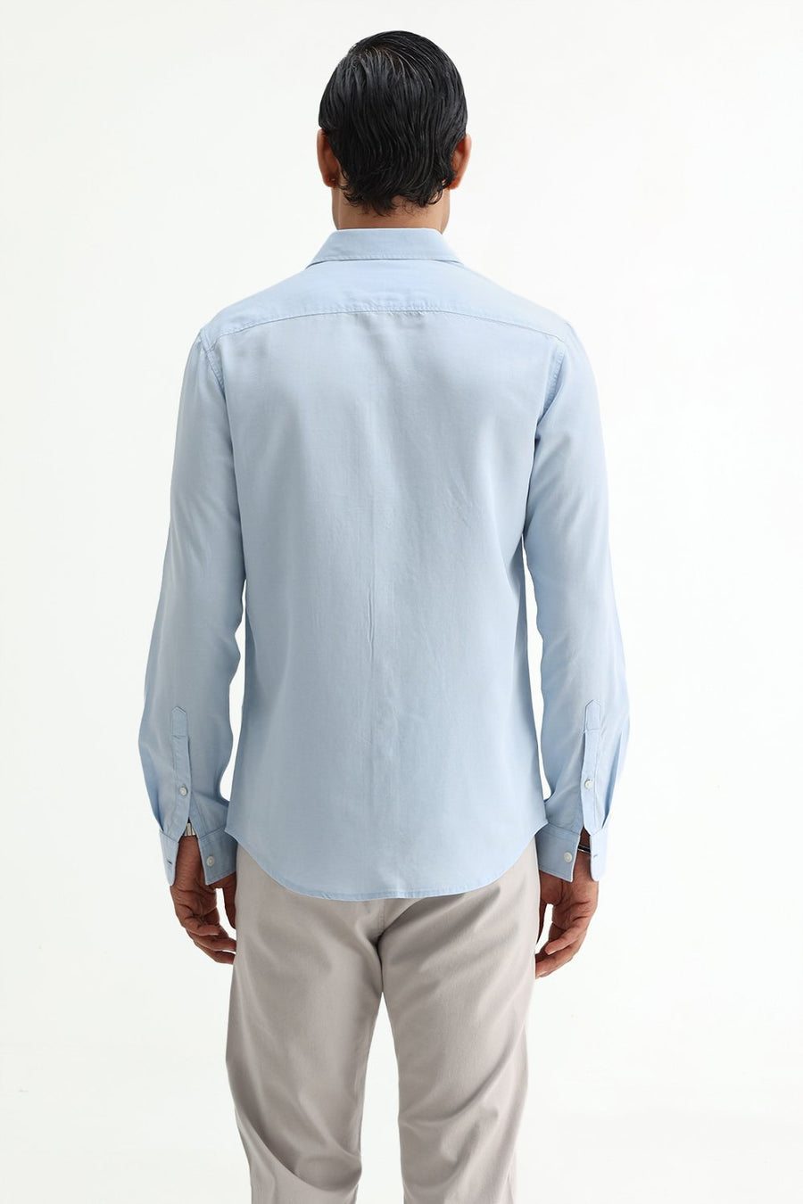 BASICS SLIM FIT  LYOCELL LINEN SHIRT