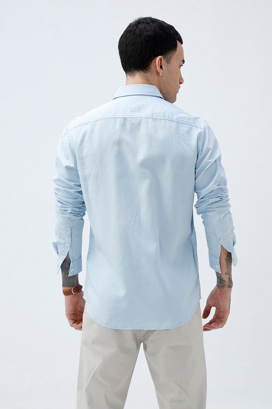 BASICS SLIM FIT  LYOCELL LINEN SHIRT