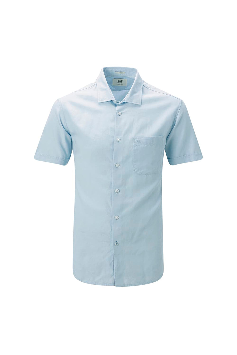 BASICS SLIM FIT  LYOCELL LINEN HALFSLEEVES SHIRT