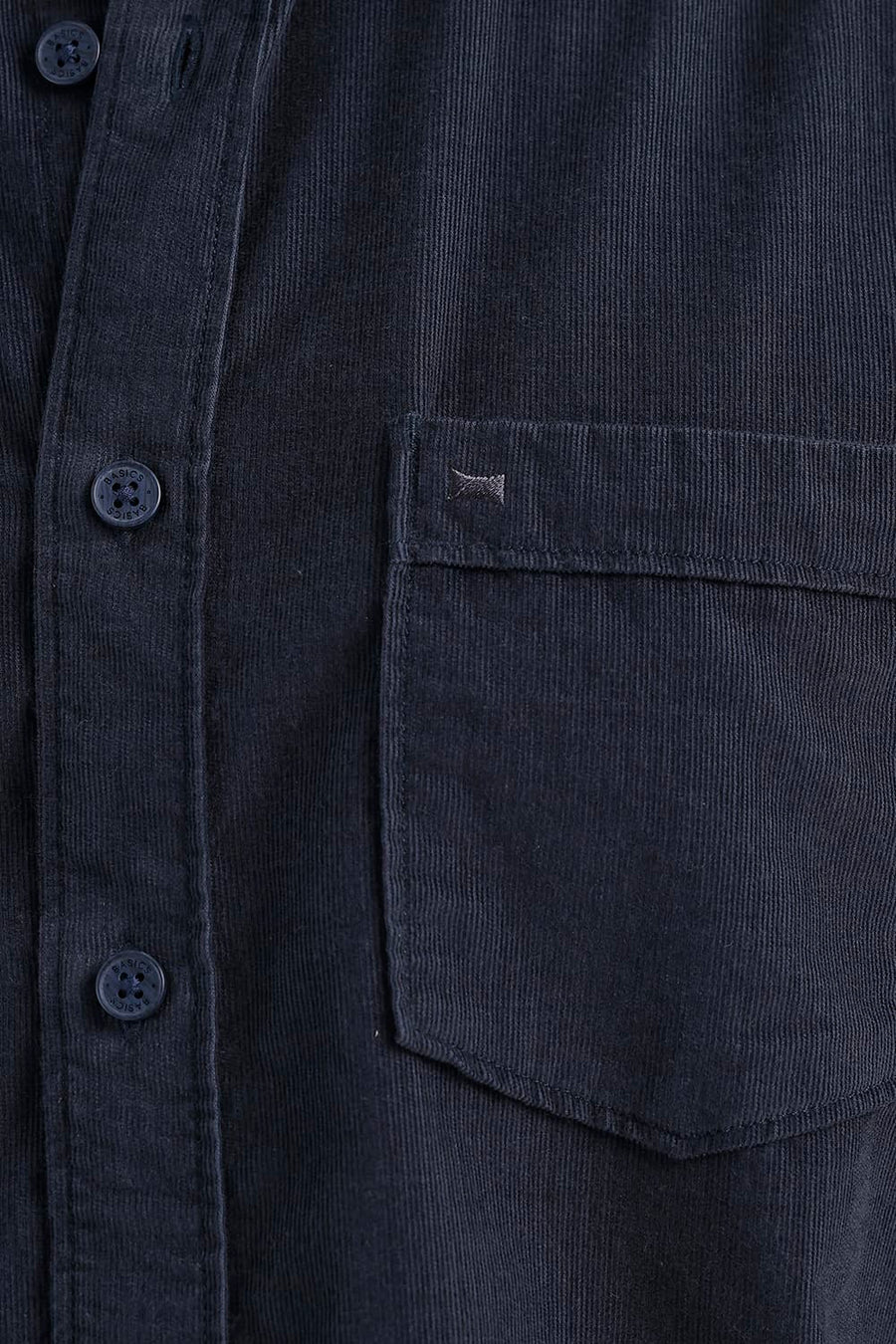 BASICS SLIM FIT SEA TEAL COTTON CORDUROY SHIRT