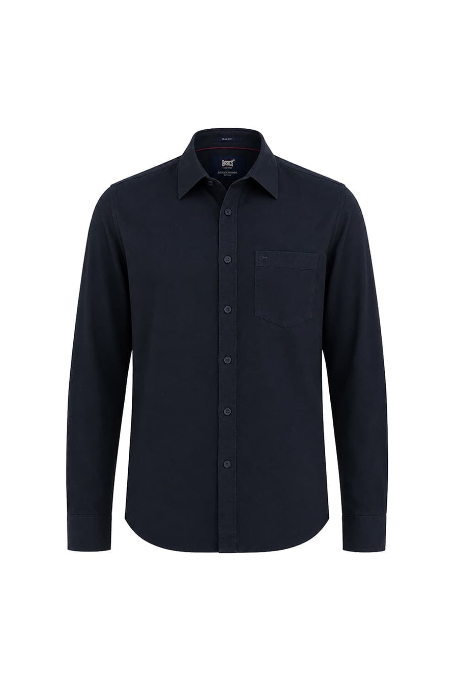 BASICS SLIM FIT SEA TEAL COTTON CORDUROY SHIRT