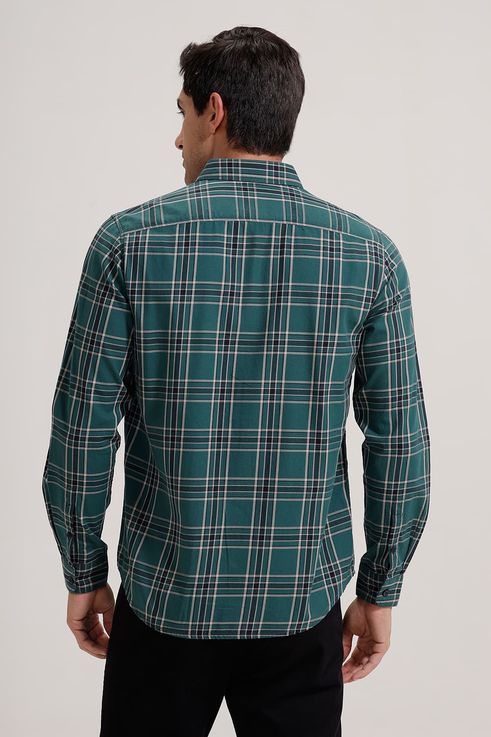 SLIM FIT TWILL CHECKS SHIRT