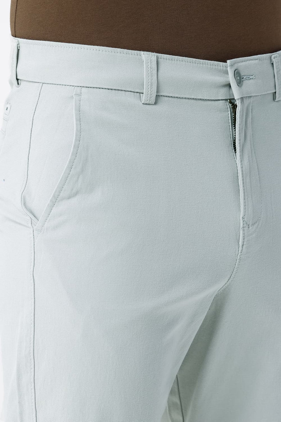 BASICS COMFORT FIT TRACING GRAY BLUE COTTON STRETCH BONANZA DOBBY SORTS