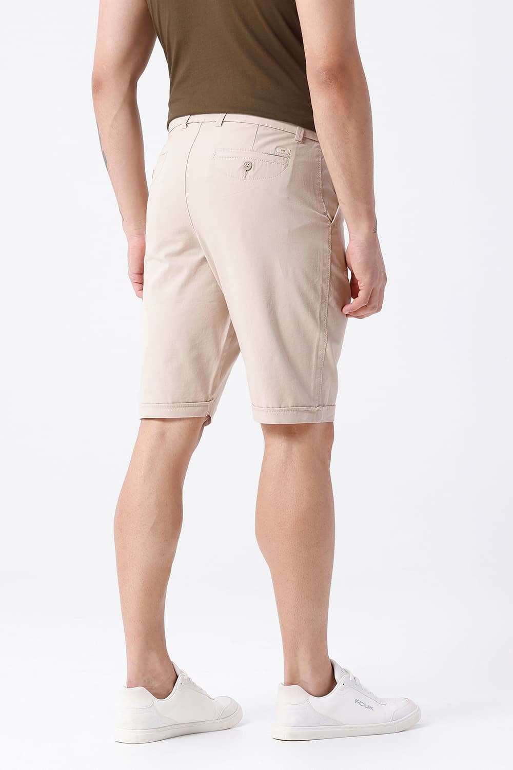 BASICS COMFORT FIT SHEER BLISS BEIGE COTTON STRETCH BONANZA DOBBY SORTS