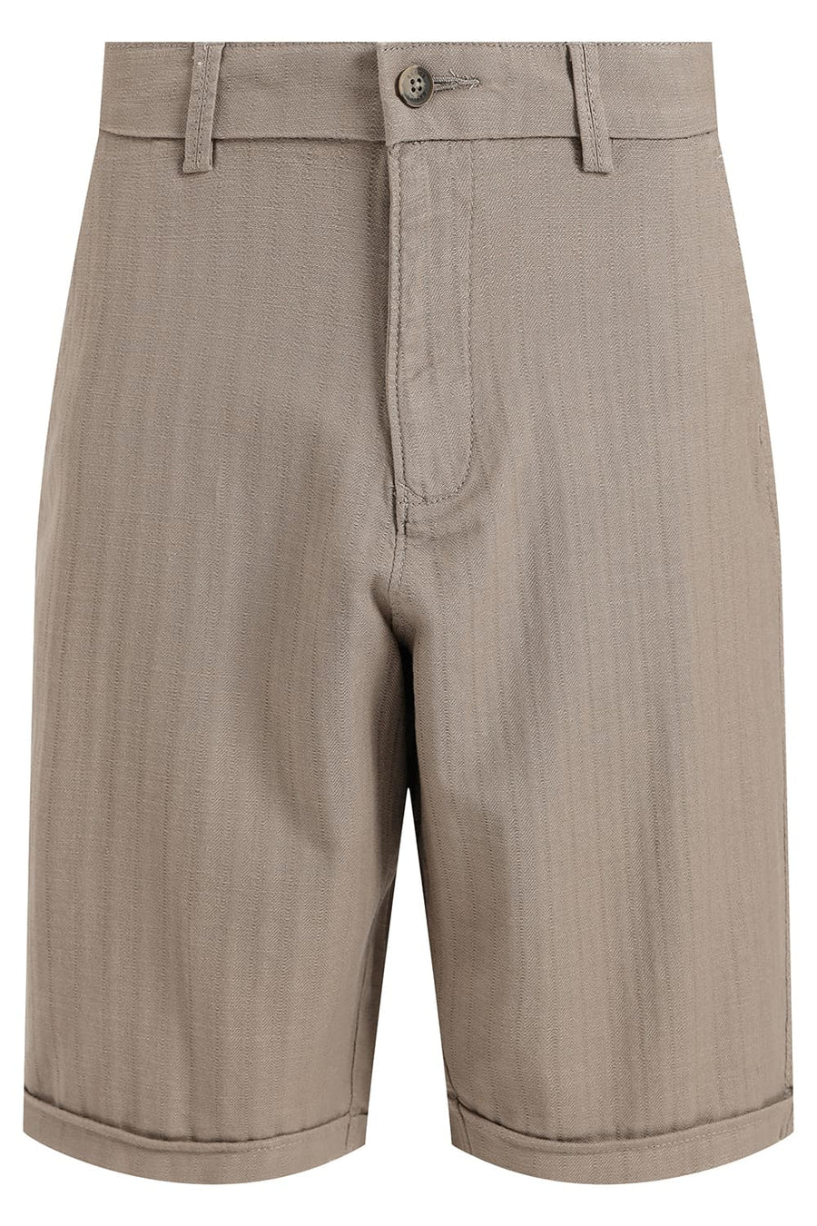 BASICS COMFORT FIT SILVRER SAGE BROWN COTTON STRETCH DOLPHIN DOBBY SORTS
