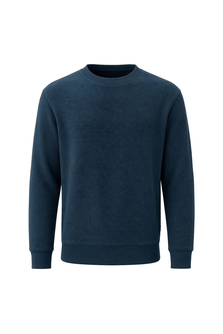 BASICS COMFORT FIT REFLECTING POND COTTON CREW SWEART SHIRT