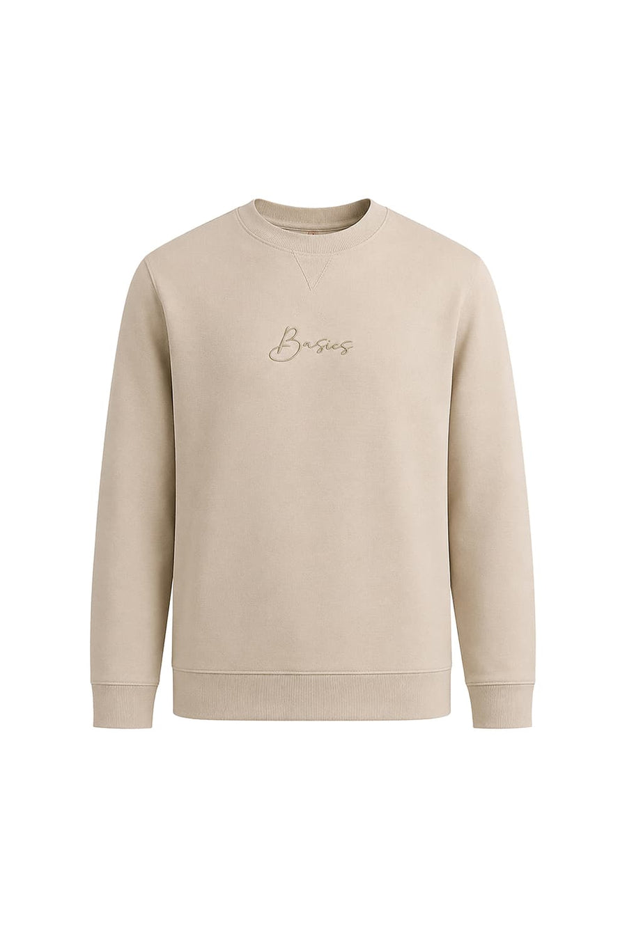 BASICS COMFORT FIT FIELDS OF RYE COTTON CREW SWEART SHIRT