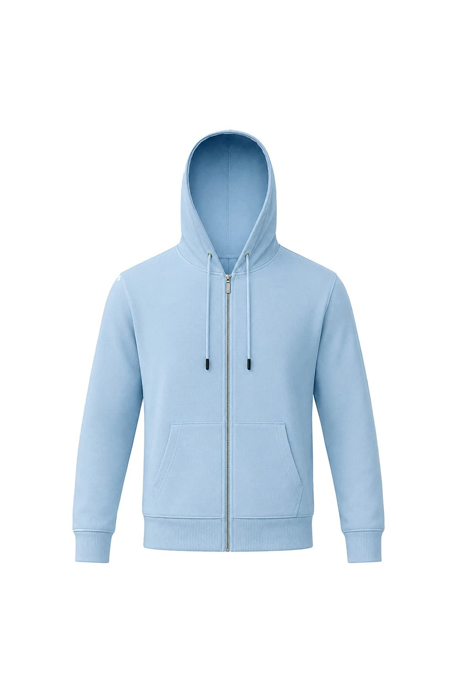 BASICS COMFORT FIT NANTUCKET BREEZE COTTON HOOD FULL ZIPPER SWEART SHIRT