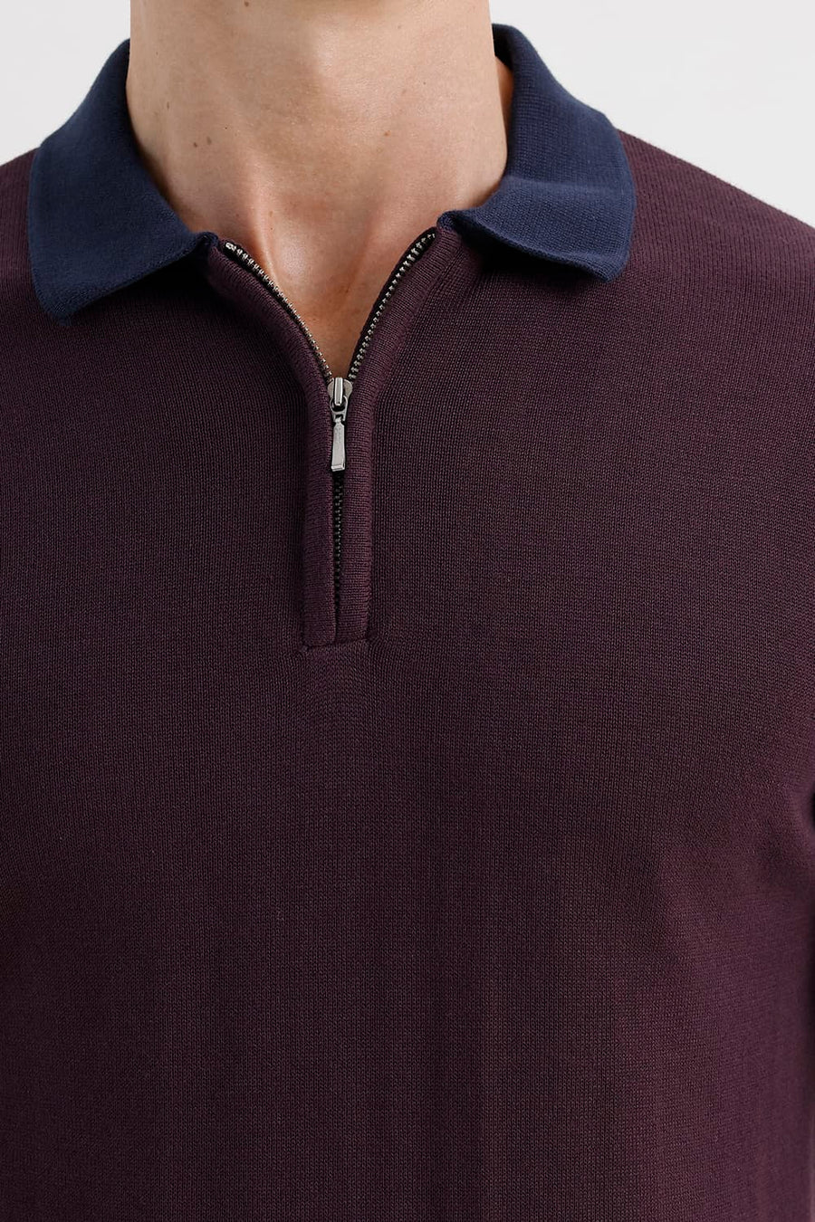 BASICS COMFORT FIT WINE TASTING COTTON POLO SWEART SHIRT