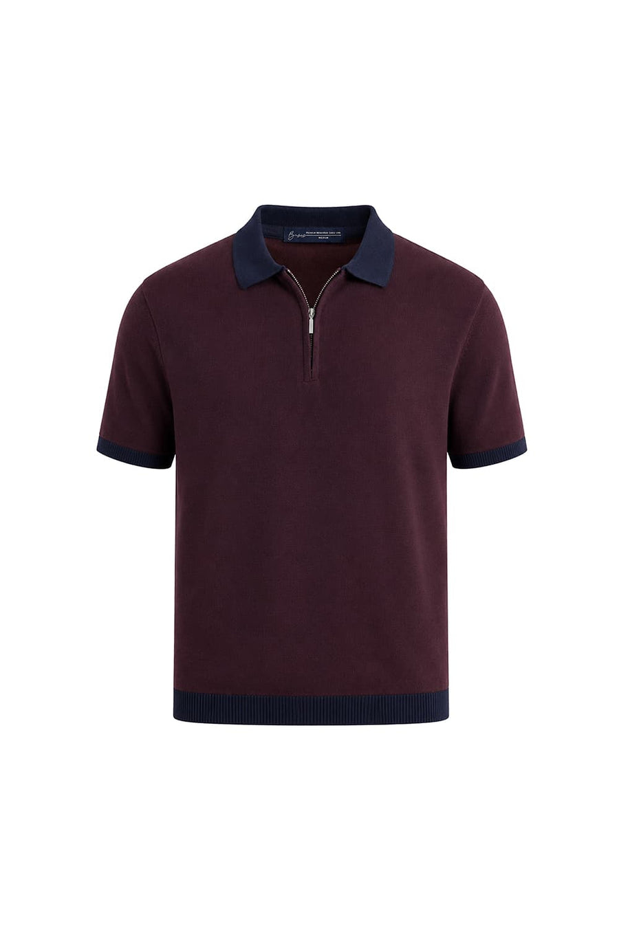 BASICS COMFORT FIT WINE TASTING COTTON POLO SWEART SHIRT