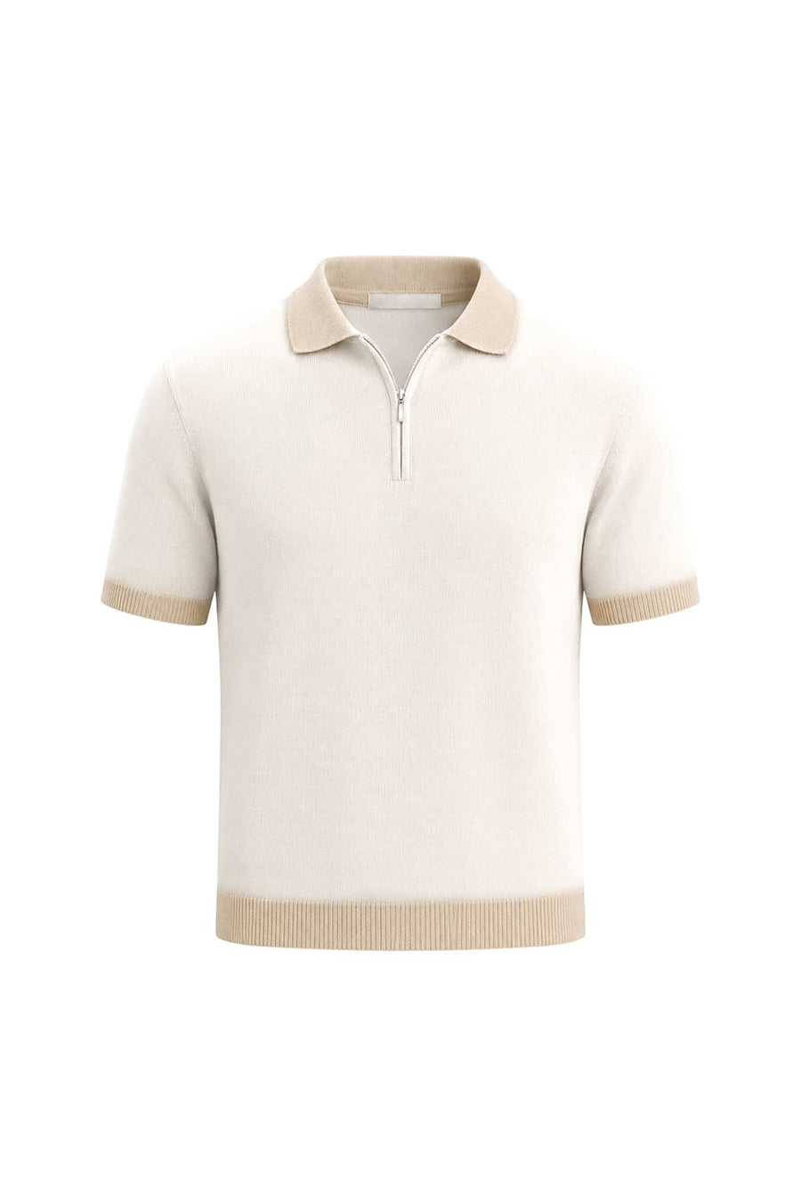 BASICS COMFORT FIT PAPYRUS COTTON POLO SWEART SHIRT