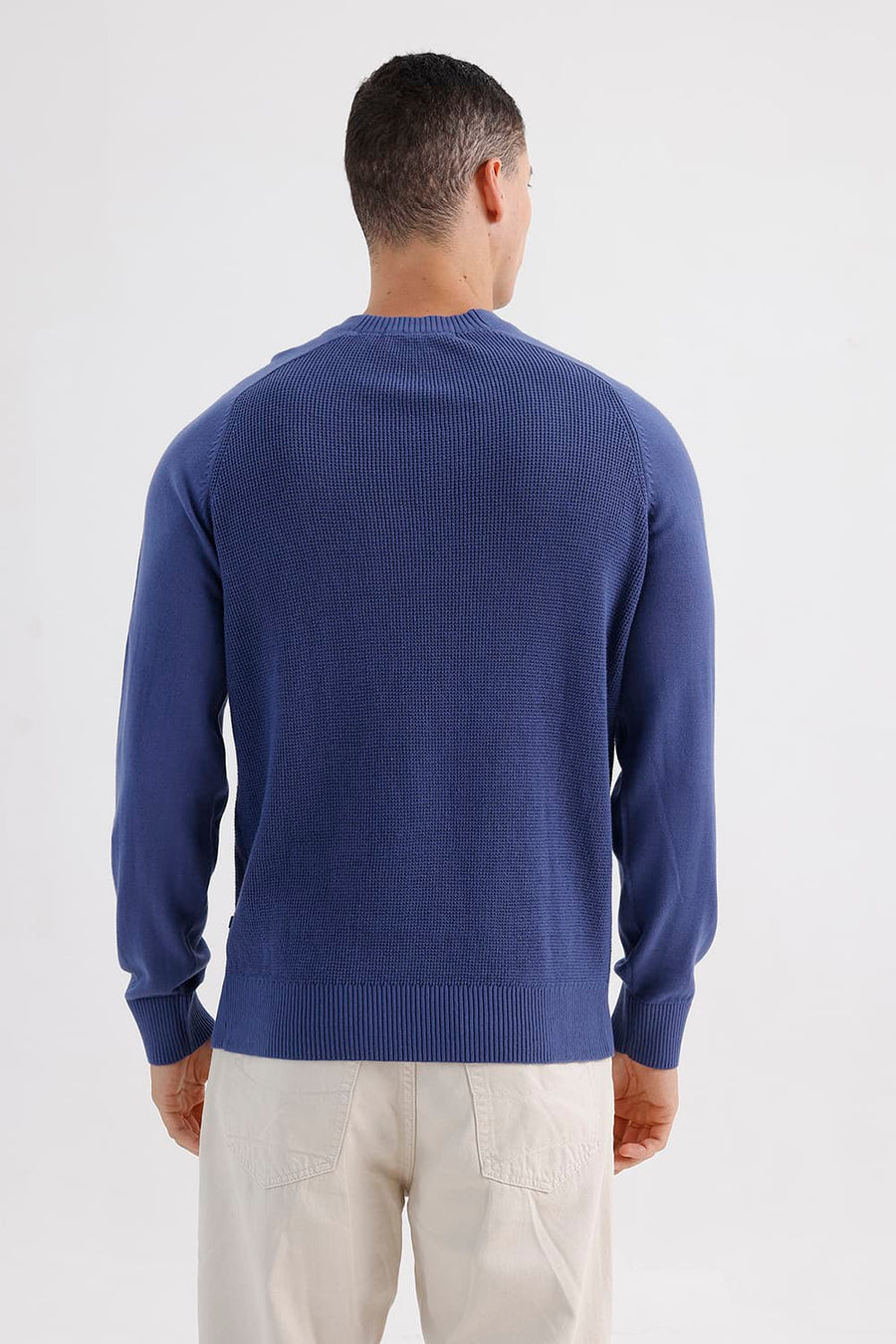 BASICS COMFORT FIT COASTAL FRORD COTTON CREW SWEART SHIRT