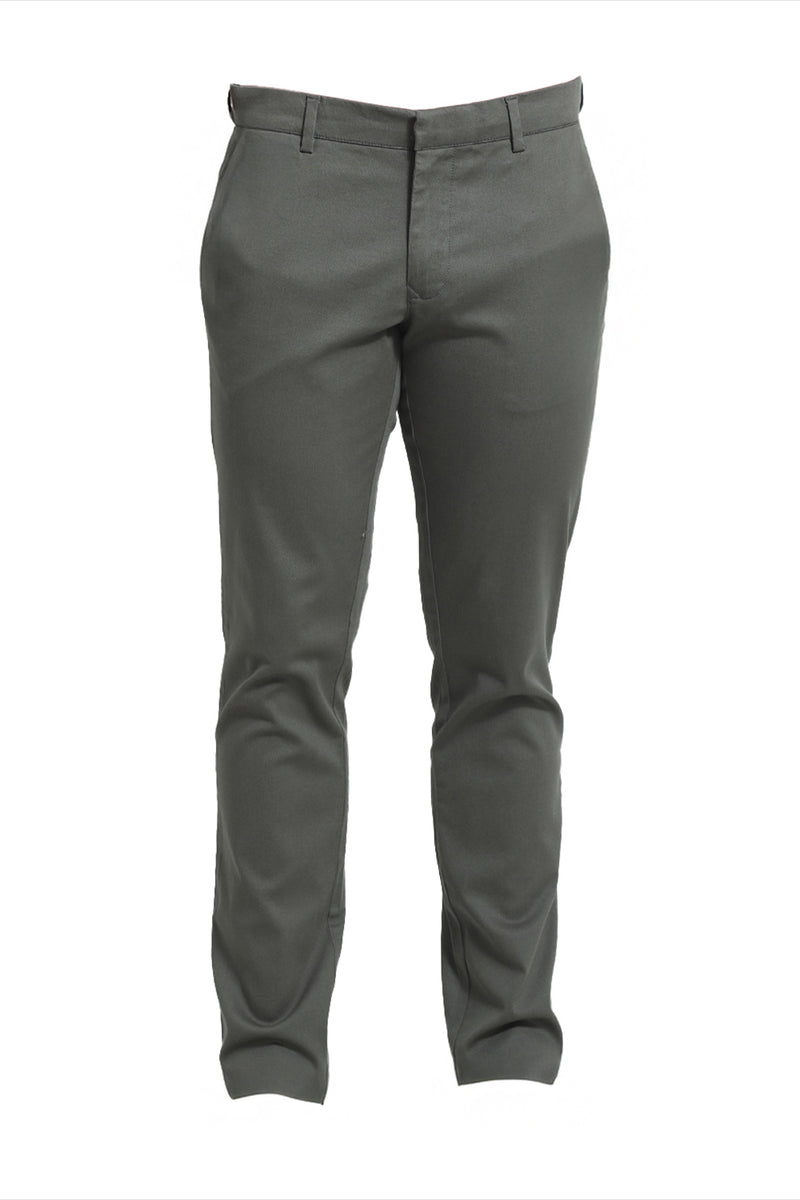 TAPERED FIT COTTON STRETCH DOBBY TROUSER