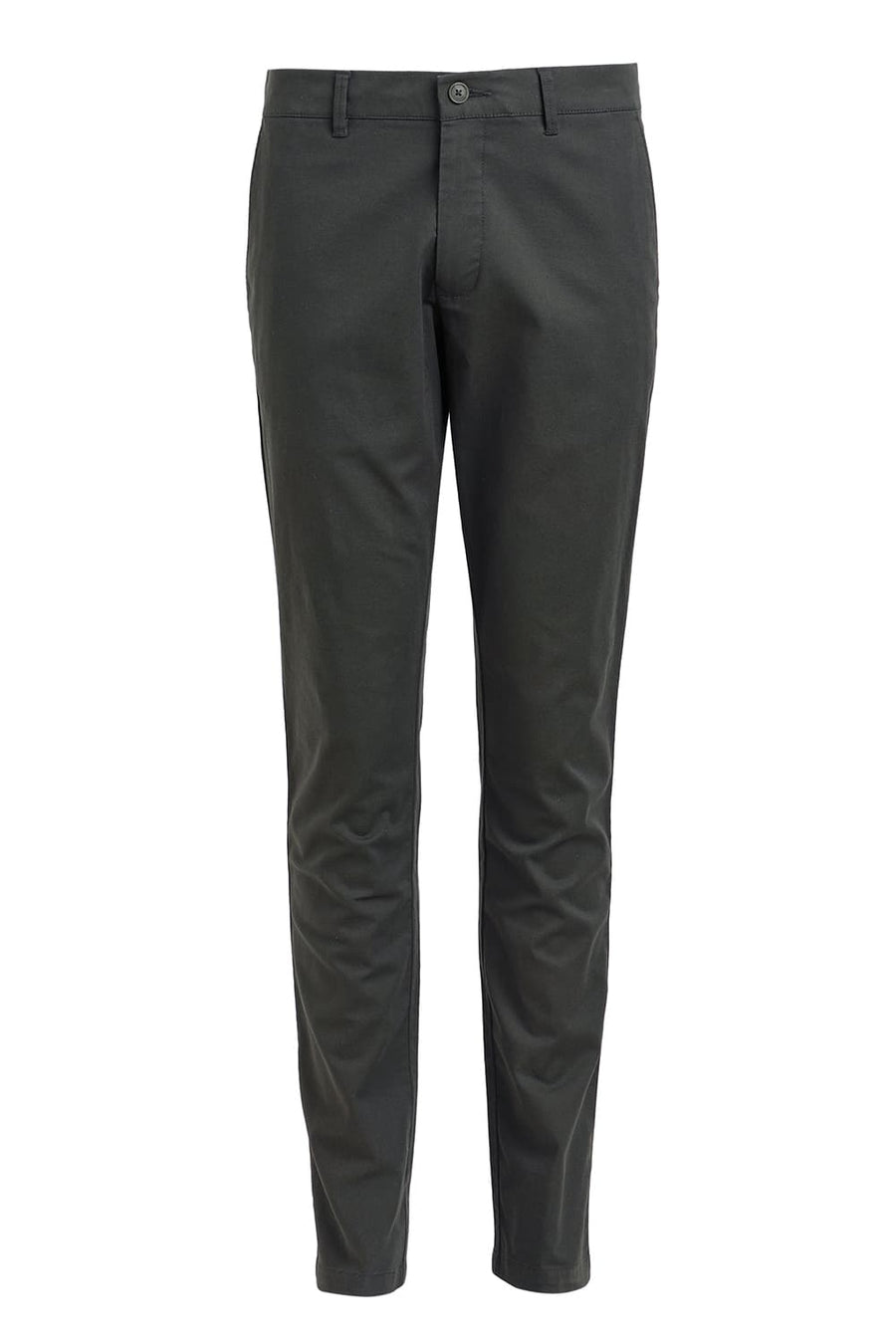 BASICS TAPERED FIT CILANTRO GREEN COTTON STRETCH DOBBY TROUSER