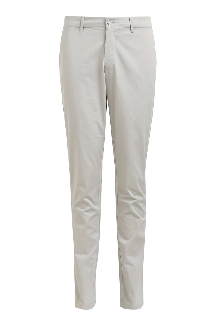 BASICS TAPERED FIT GRIFFIN GREY COTTON STRETCH DOBBY TROUSER