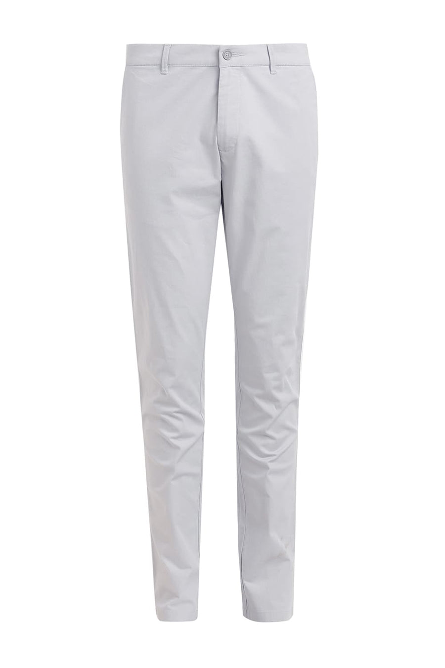 BASICS TAPERED FIT BELGIAN GREY COTTON STRETCH DOBBY TROUSER