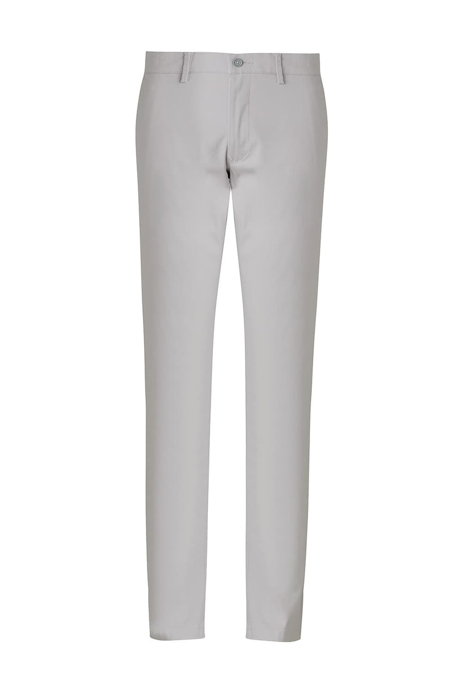 BASICS TAPERED FIT CHATEAU GREY COTTON STRETCH DOBBY TROUSER