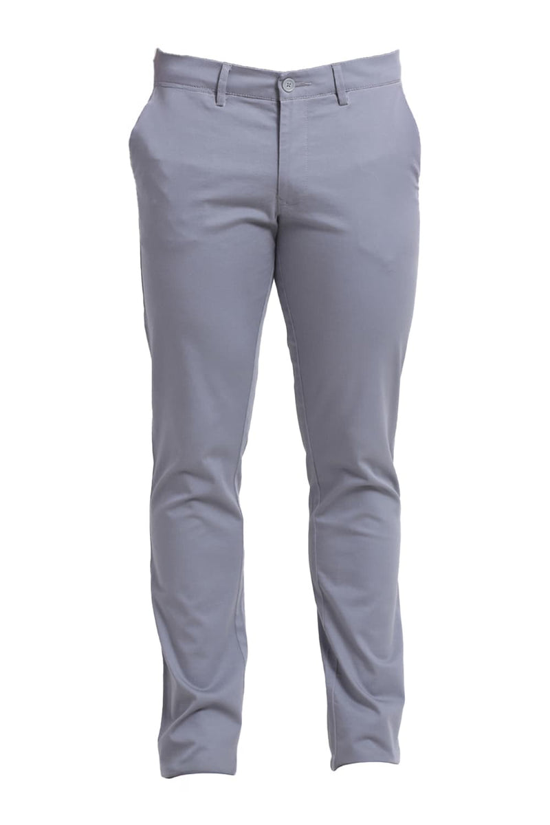 TAPERED FIT COTTON STRETCH DOBBY TROUSER