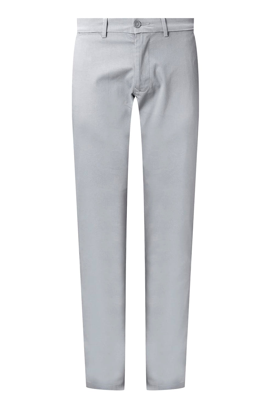 BASICS TAPERED FIT GREY ILLUSION COTTON STRETCH STRUCTURE TROUSER