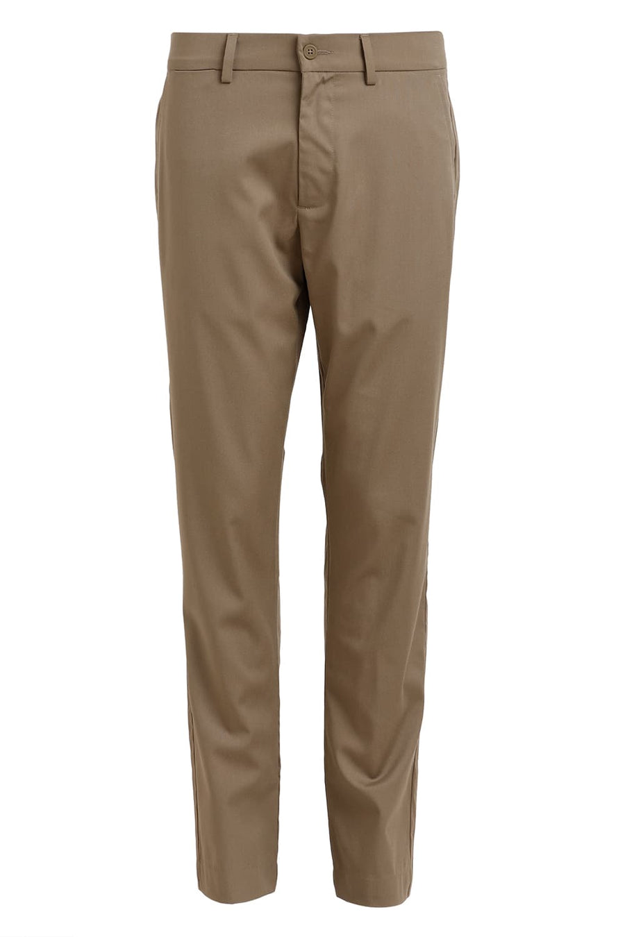 BASICS DRIFT FIT BUTTER NUT KHAKI CATONIC POLY VISCOSE TWILL TROUSER