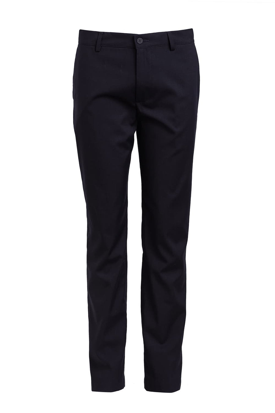 BASICS DRIFT FIT CARBON NAVY CATONIC POLY VISCOSE TWILL TROUSER
