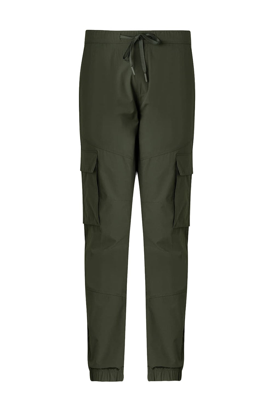 BASICS DRIFT FIT CHIVE OLIVE POLYESTER STRETCH DOBBY TROUSER