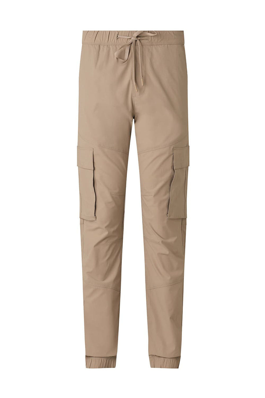 BASICS DRIFT FIT SAFARI KHAKI POLYESTER STRETCH DOBBY TROUSER