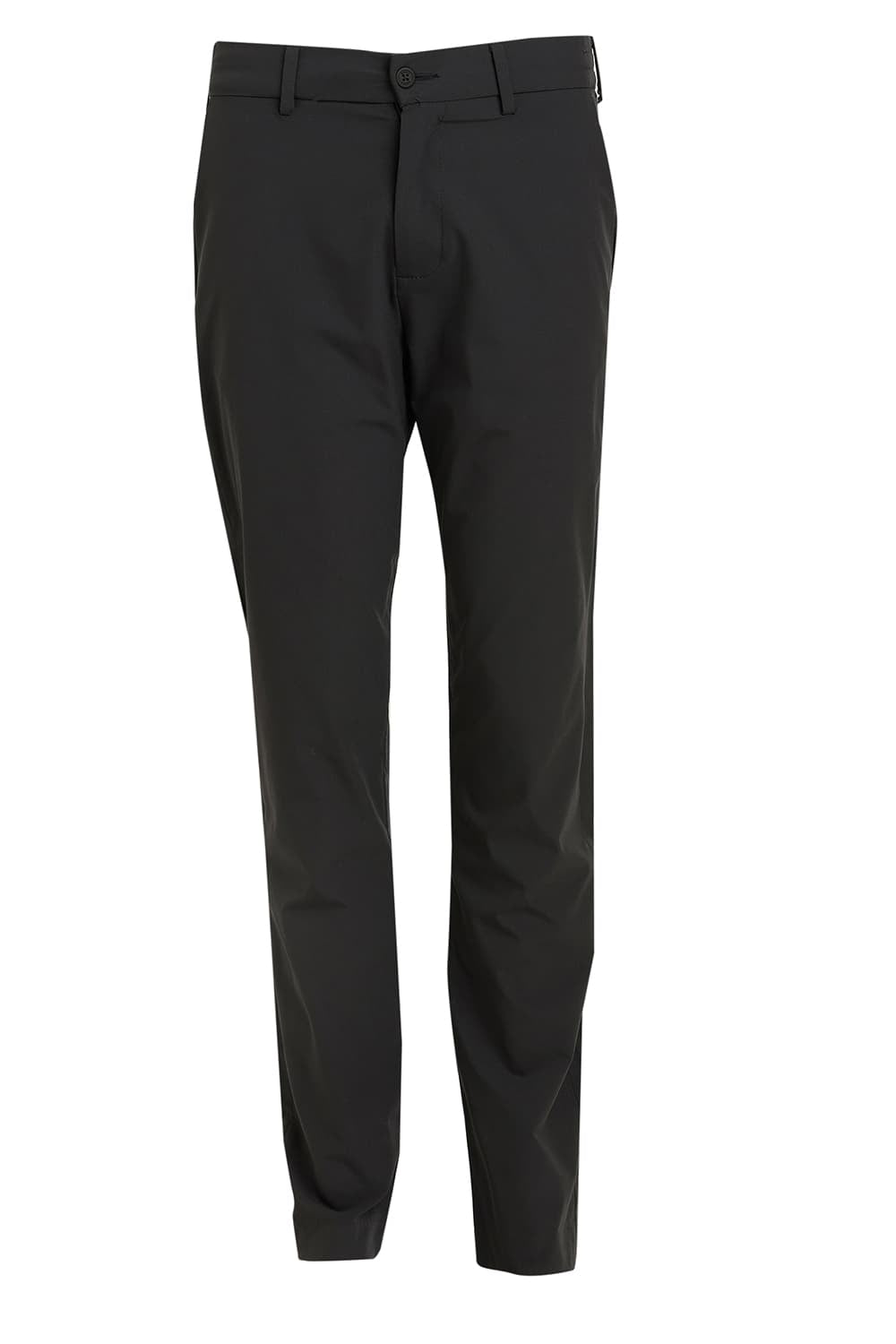 BASICS DRIFT FIT CASTLE ROCK GREY POLYESTER STRETCH DOBBY TROUSER