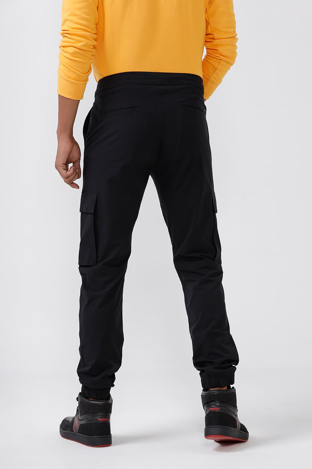 BASICS DRIFT FIT INDIAN INK NAVY COTTON STRETCH TROUSER