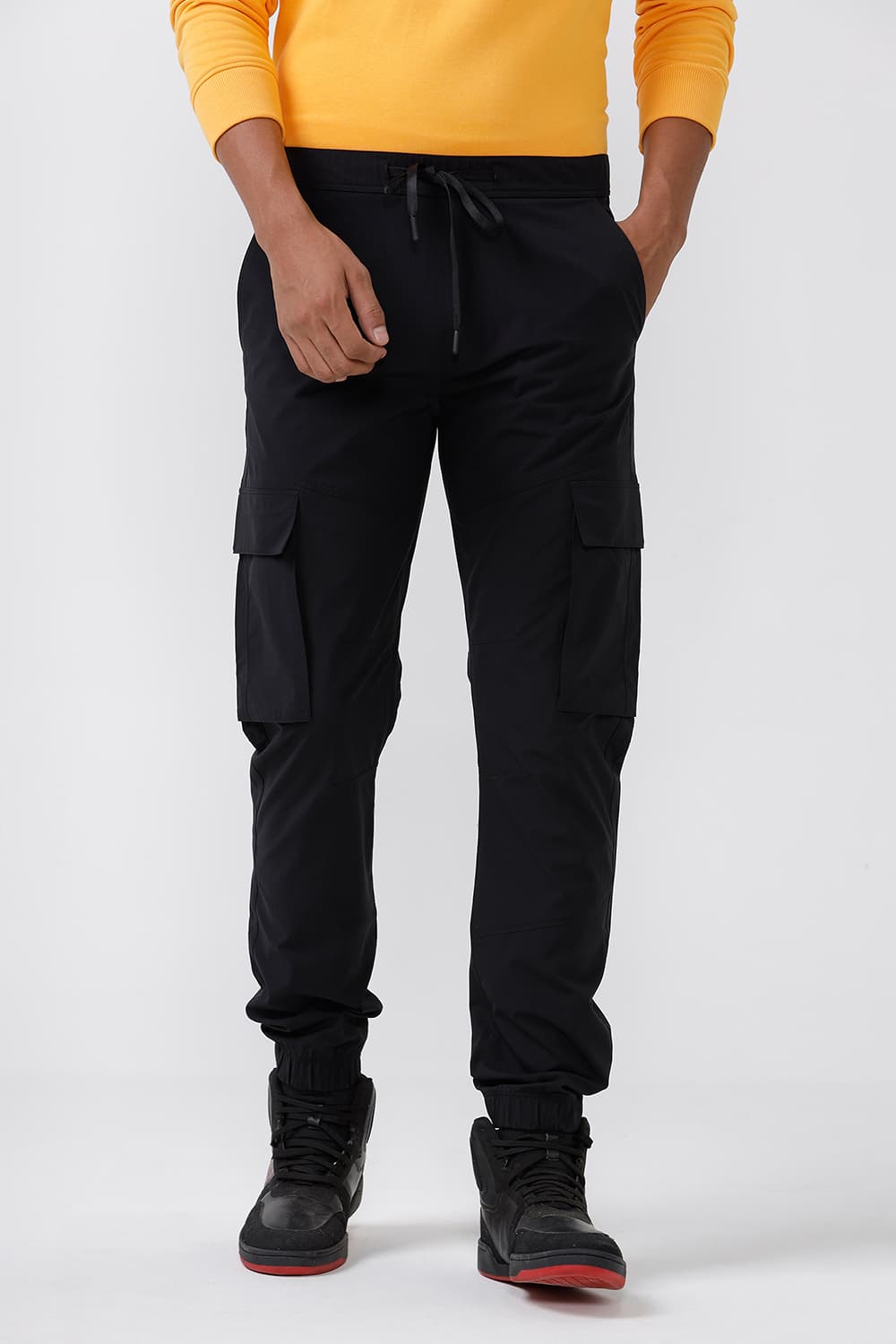 BASICS DRIFT FIT INDIAN INK NAVY COTTON STRETCH TROUSER