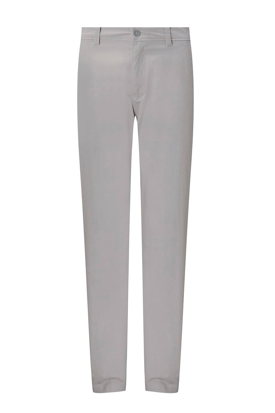 BASICS TAPERED FIT GRAY DAZE BROWN COTTON STRETCH STRUCTURE TROUSER