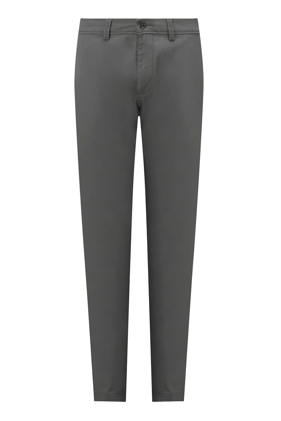 BASICS TAPERED FIT STONE MOUNTAIN GREEN COTTON STRETCH STRUCTURE TROUSER