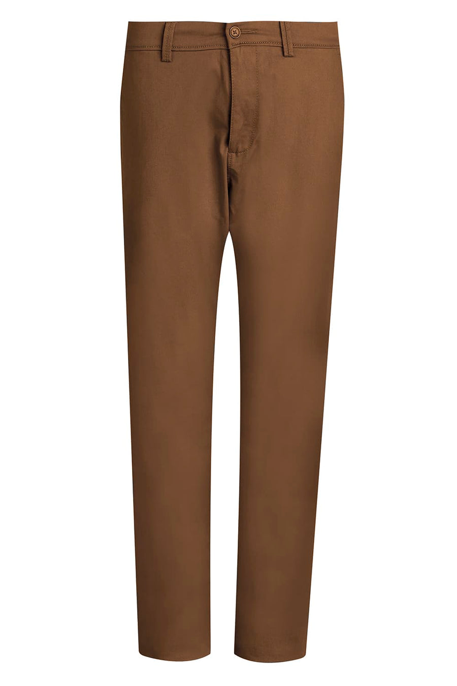 BASICS TAPERED FIT BALSAM GREEN COTTON STRETCH TROUSER